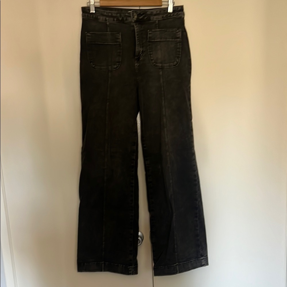 LC Lauren Conrad Black Flare & Wide Leg Jeans
